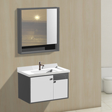 p101陶瓷盆PVC浴室柜吊柜镜柜现代风格(1)