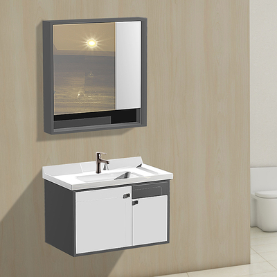 p101陶瓷盆PVC浴室柜吊柜镜柜现代风格
