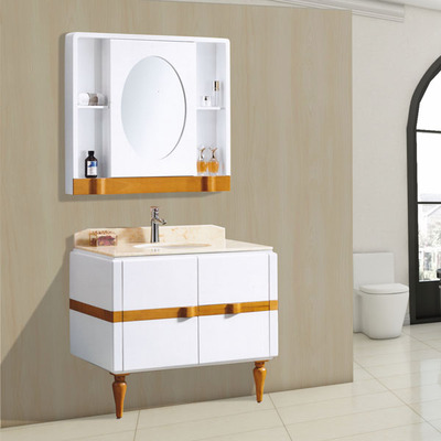 A0016-90大理石高端PVC内外烤漆浴室柜  特价