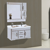 M130  900长陶瓷盆双盆PVC浴室柜吊柜现代风格