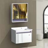 P301  800长优等陶瓷盆PVC浴室柜吊柜现代风格带镜柜无智能镜